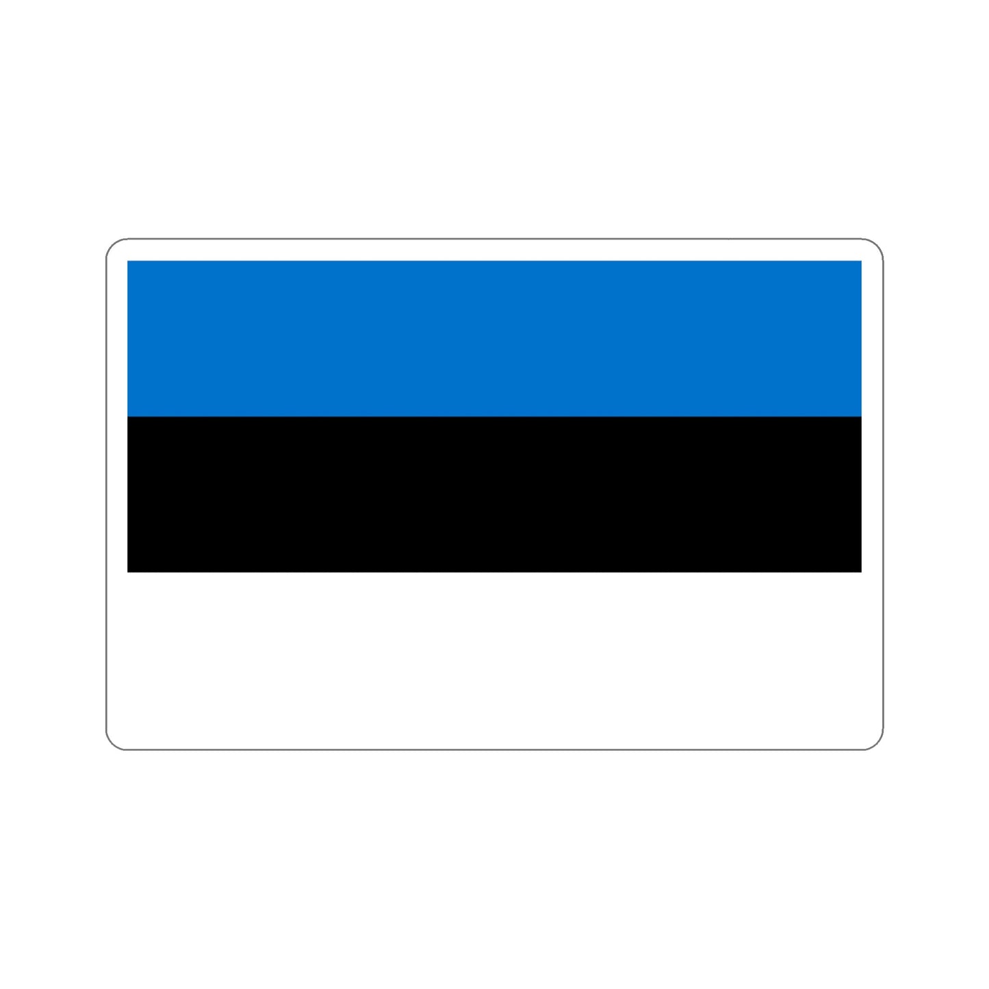 Flag of Estonia STICKER Vinyl Die-Cut Decal-6 Inch-The Sticker Space