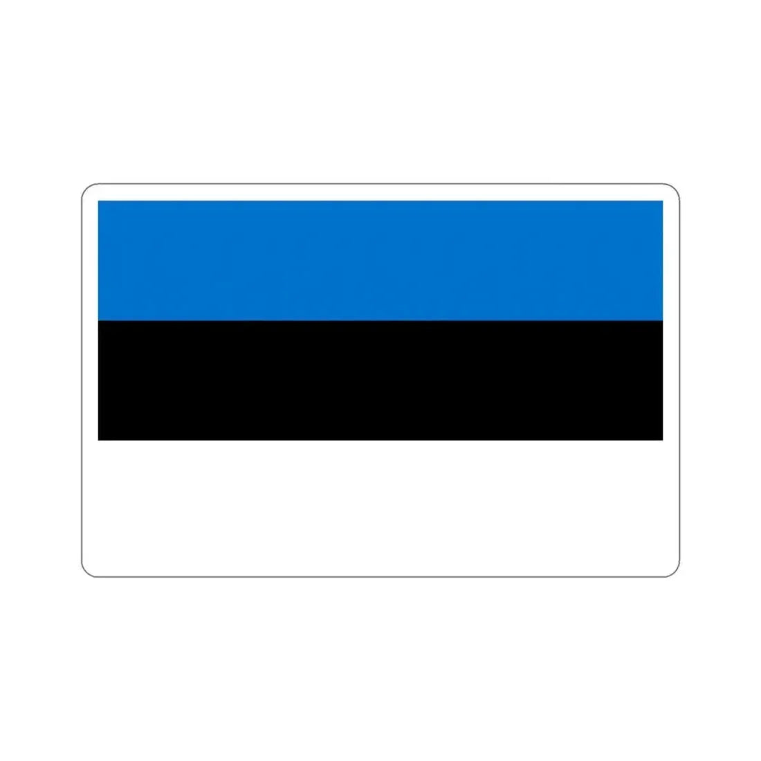 Flag of Estonia STICKER Vinyl Die-Cut Decal 6 Inch - The Sticker Space