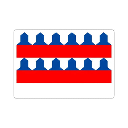 Flag of Etalle (Belgium) STICKER Vinyl Kiss-Cut Decal 2 Inch White - The Sticker Space