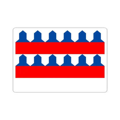 Flag of Etalle (Belgium) STICKER Vinyl Kiss-Cut Decal 3 Inch White - The Sticker Space