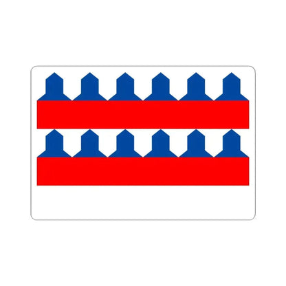 Flag of Etalle (Belgium) STICKER Vinyl Kiss-Cut Decal 4 Inch White - The Sticker Space