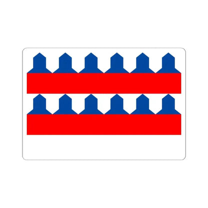 Flag of Etalle (Belgium) STICKER Vinyl Kiss-Cut Decal 6 Inch White - The Sticker Space