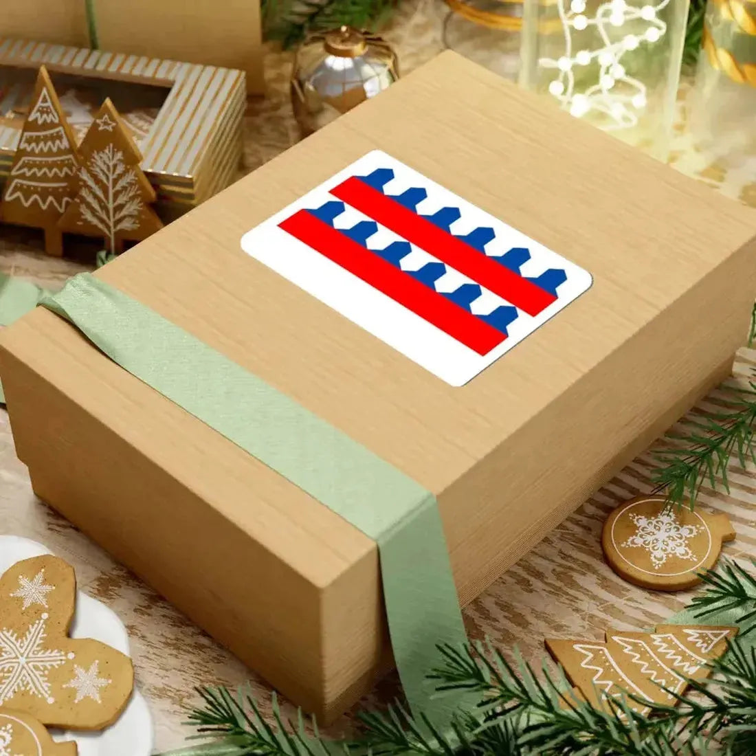 Flag of Etalle (Belgium) STICKER Vinyl Kiss-Cut Decal - The Sticker Space