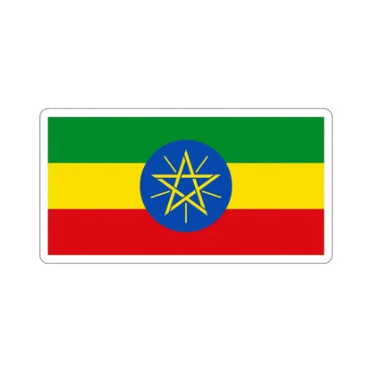 Flag of Ethiopia STICKER Vinyl Die-Cut Decal 2 Inch - The Sticker Space