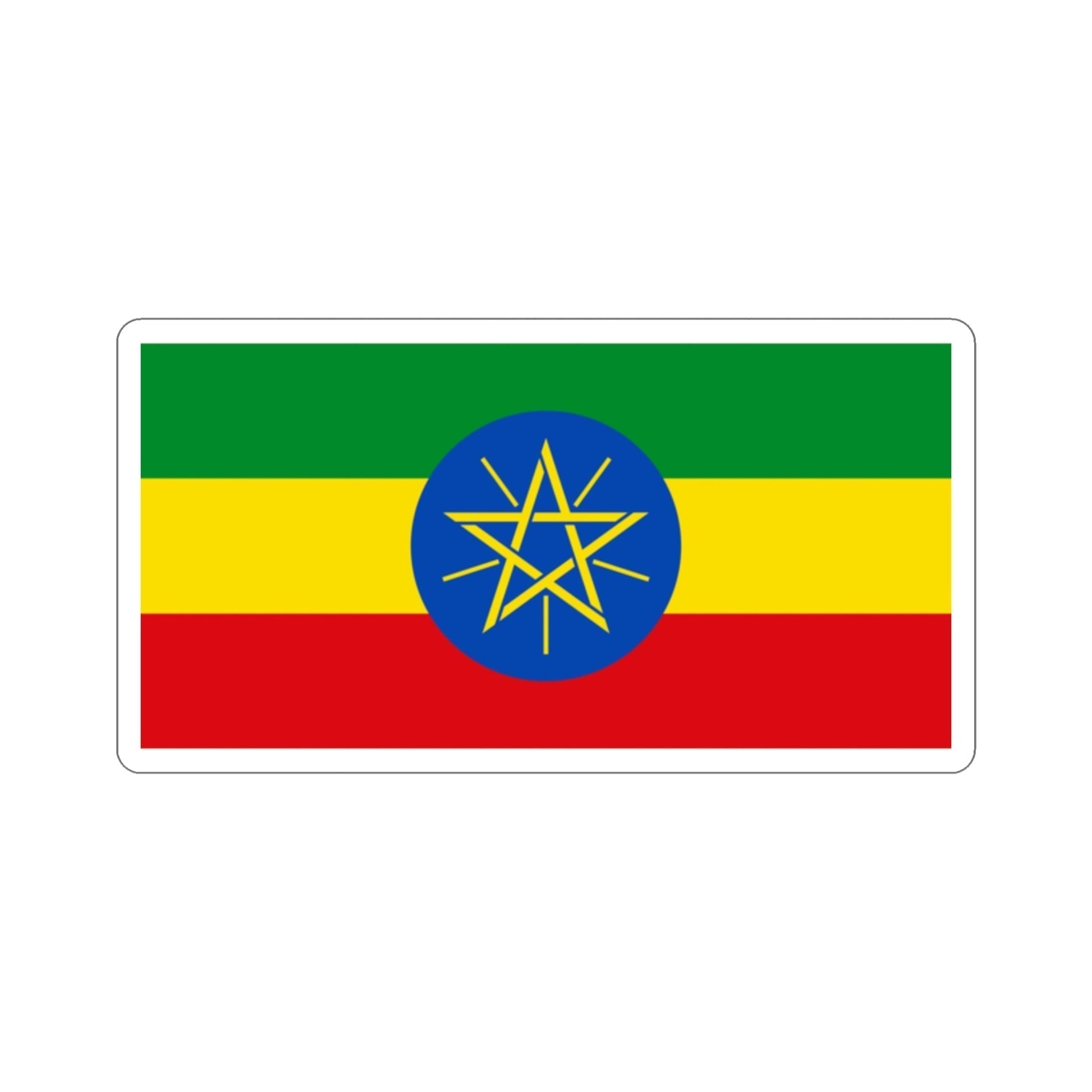 Flag of Ethiopia STICKER Vinyl Die-Cut Decal-2 Inch-The Sticker Space