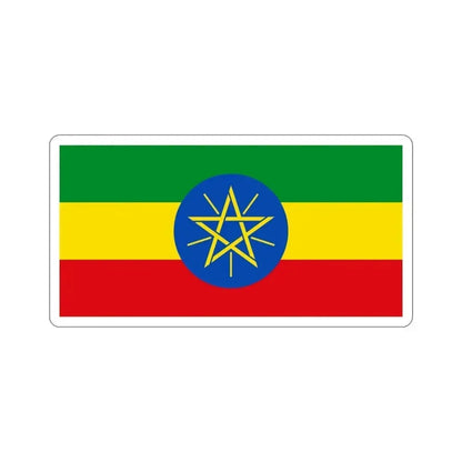 Flag of Ethiopia STICKER Vinyl Die-Cut Decal 3 Inch - The Sticker Space