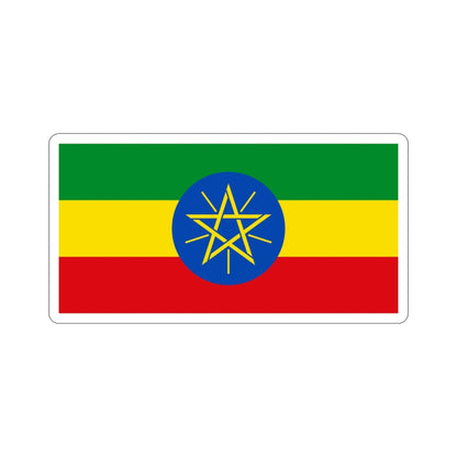 Flag of Ethiopia STICKER Vinyl Die-Cut Decal-3 Inch-The Sticker Space