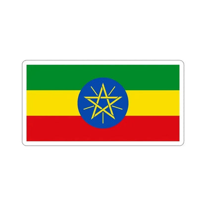 Flag of Ethiopia STICKER Vinyl Die-Cut Decal 4 Inch - The Sticker Space