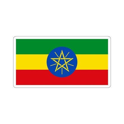 Flag of Ethiopia STICKER Vinyl Die-Cut Decal-5 Inch-The Sticker Space