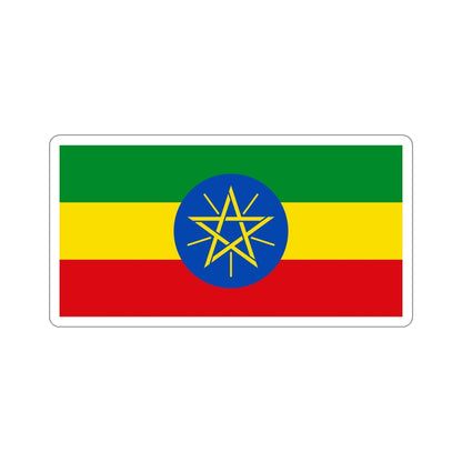 Flag of Ethiopia STICKER Vinyl Die-Cut Decal-5 Inch-The Sticker Space