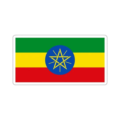 Flag of Ethiopia STICKER Vinyl Die-Cut Decal 5 Inch - The Sticker Space