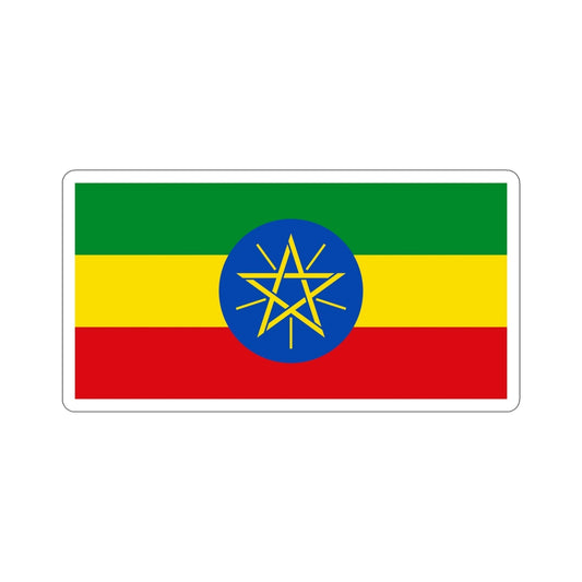 Flag of Ethiopia STICKER Vinyl Die-Cut Decal-6 Inch-The Sticker Space