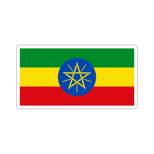 Flag of Ethiopia STICKER Vinyl Die-Cut Decal-6 Inch-The Sticker Space