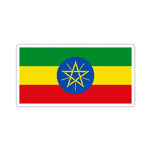 Flag of Ethiopia STICKER Vinyl Die-Cut Decal 6 Inch - The Sticker Space