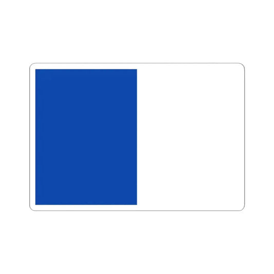 Flag of Etterbeek (Belgium) STICKER Vinyl Kiss-Cut Decal 2 Inch White - The Sticker Space