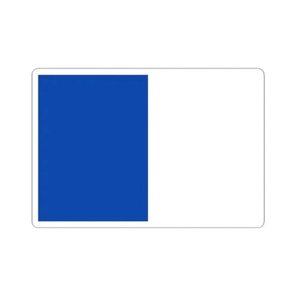 Flag of Etterbeek (Belgium) STICKER Vinyl Kiss-Cut Decal 4 Inch White - The Sticker Space