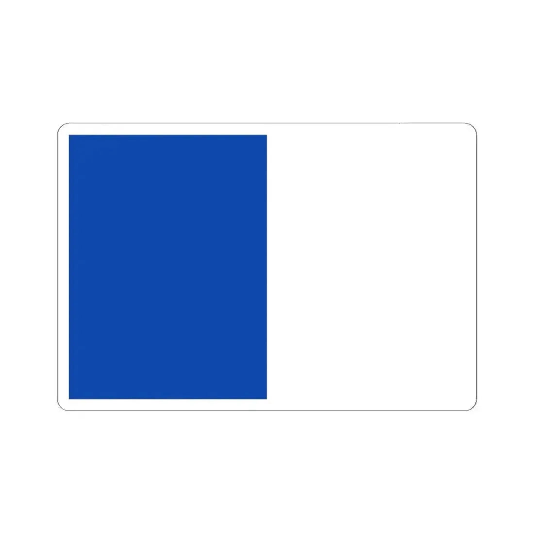 Flag of Etterbeek (Belgium) STICKER Vinyl Kiss-Cut Decal 6 Inch White - The Sticker Space