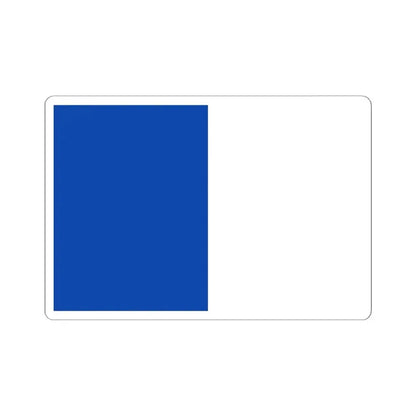 Flag of Etterbeek (Belgium) STICKER Vinyl Kiss-Cut Decal 6 Inch White - The Sticker Space