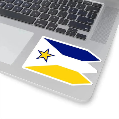 Flag of Euclid Ohio (United States) STICKER Vinyl Kiss-Cut Decal - The Sticker Space