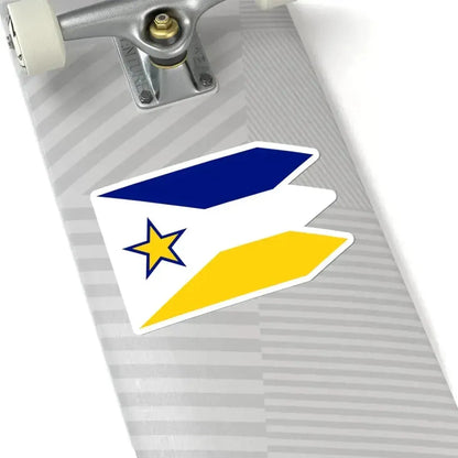 Flag of Euclid Ohio (United States) STICKER Vinyl Kiss-Cut Decal - The Sticker Space