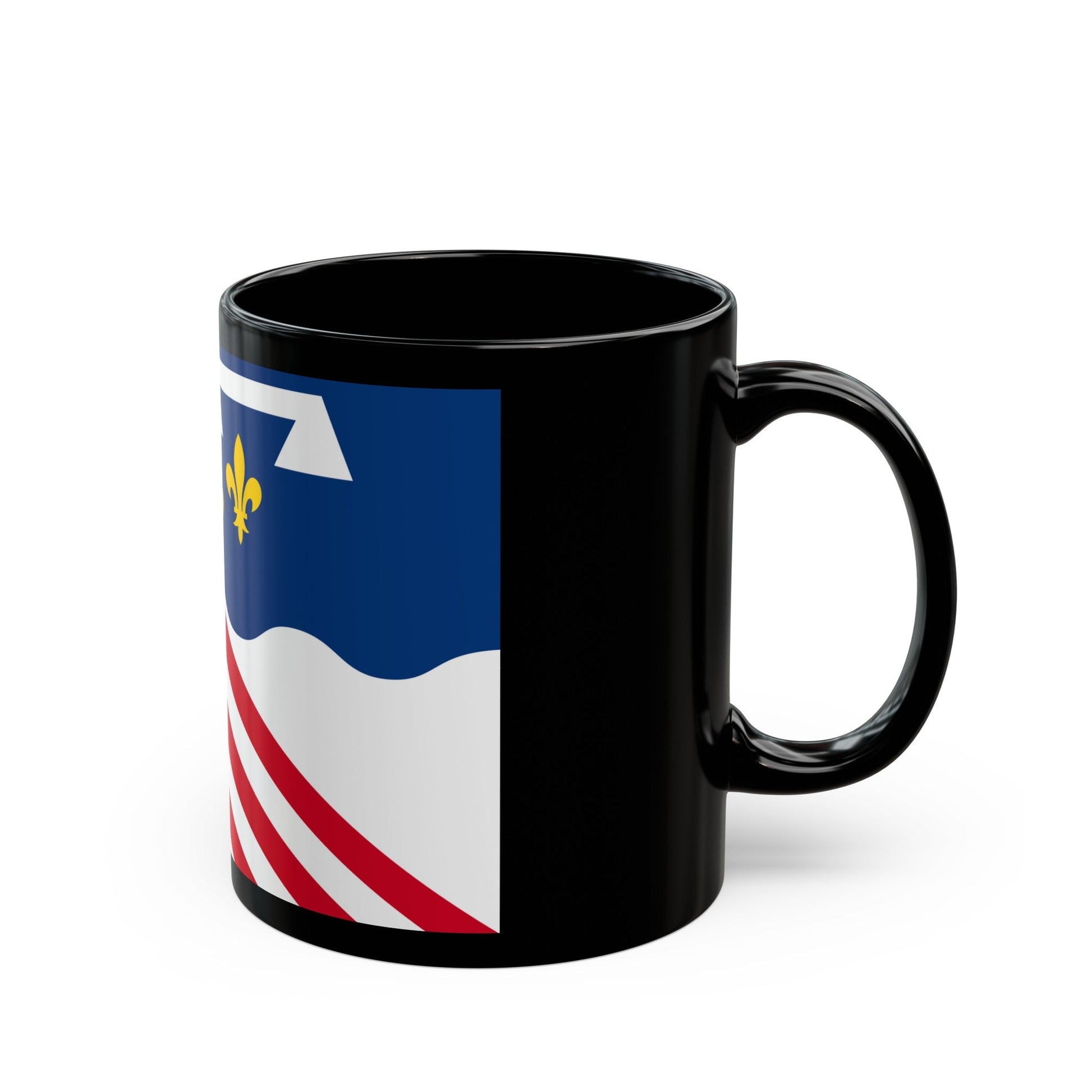 Flag of Eure et Loir France 2 - Black Coffee Mug-The Sticker Space