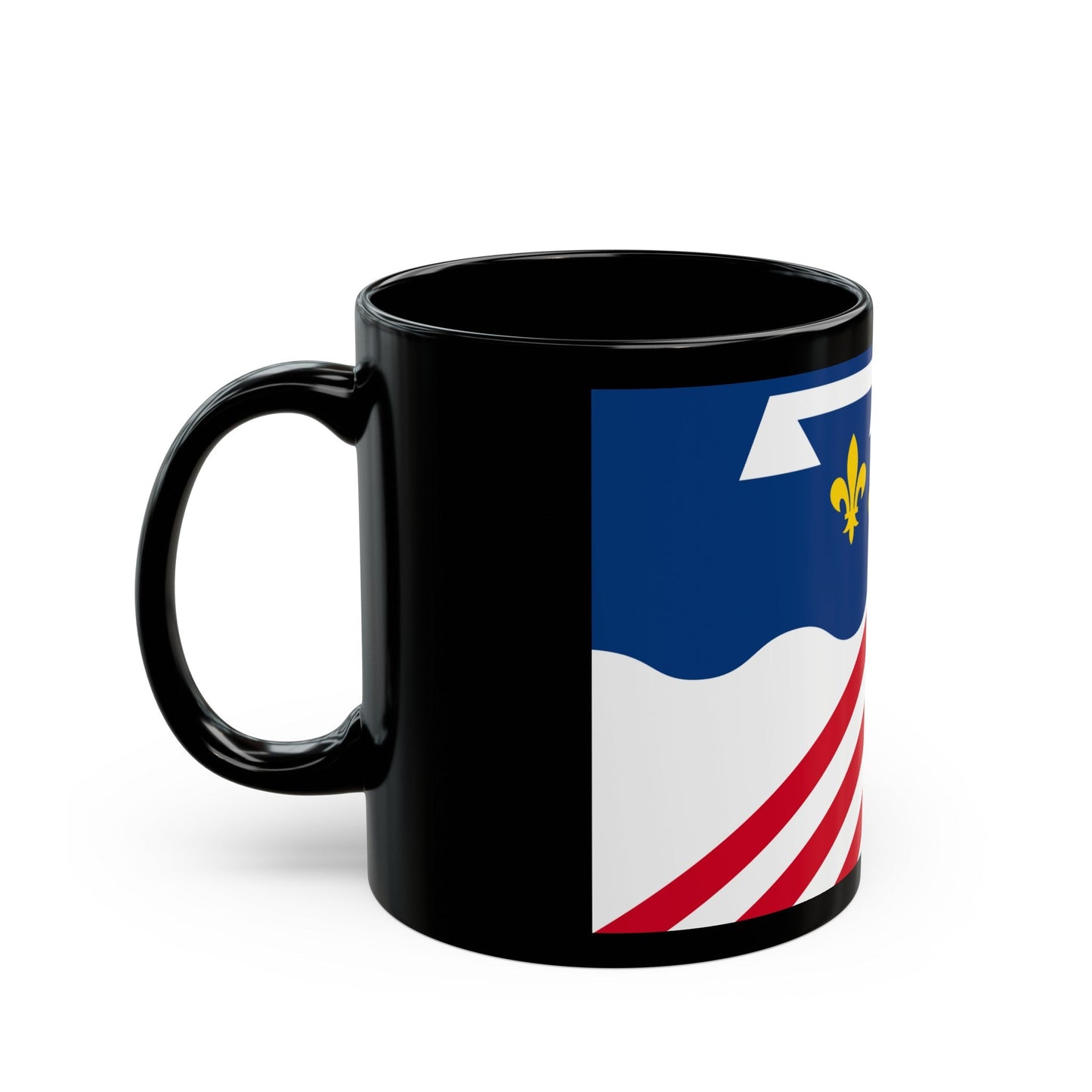 Flag of Eure et Loir France 2 - Black Coffee Mug-The Sticker Space