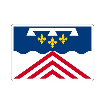 Flag of Eure et Loir France 2 STICKER Vinyl Die-Cut Decal 3 Inch - The Sticker Space