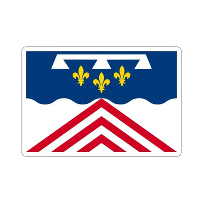 Flag of Eure et Loir France 2 STICKER Vinyl Die-Cut Decal 4 Inch - The Sticker Space