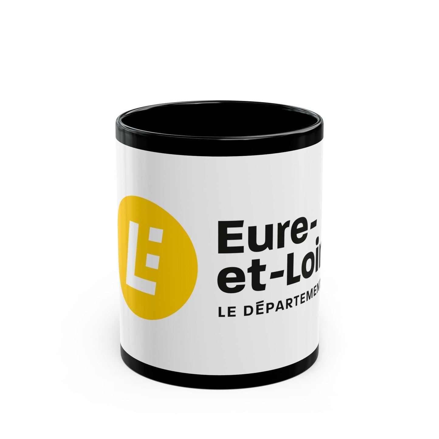 Flag of Eure et Loir France - Black Coffee Mug-11oz-The Sticker Space