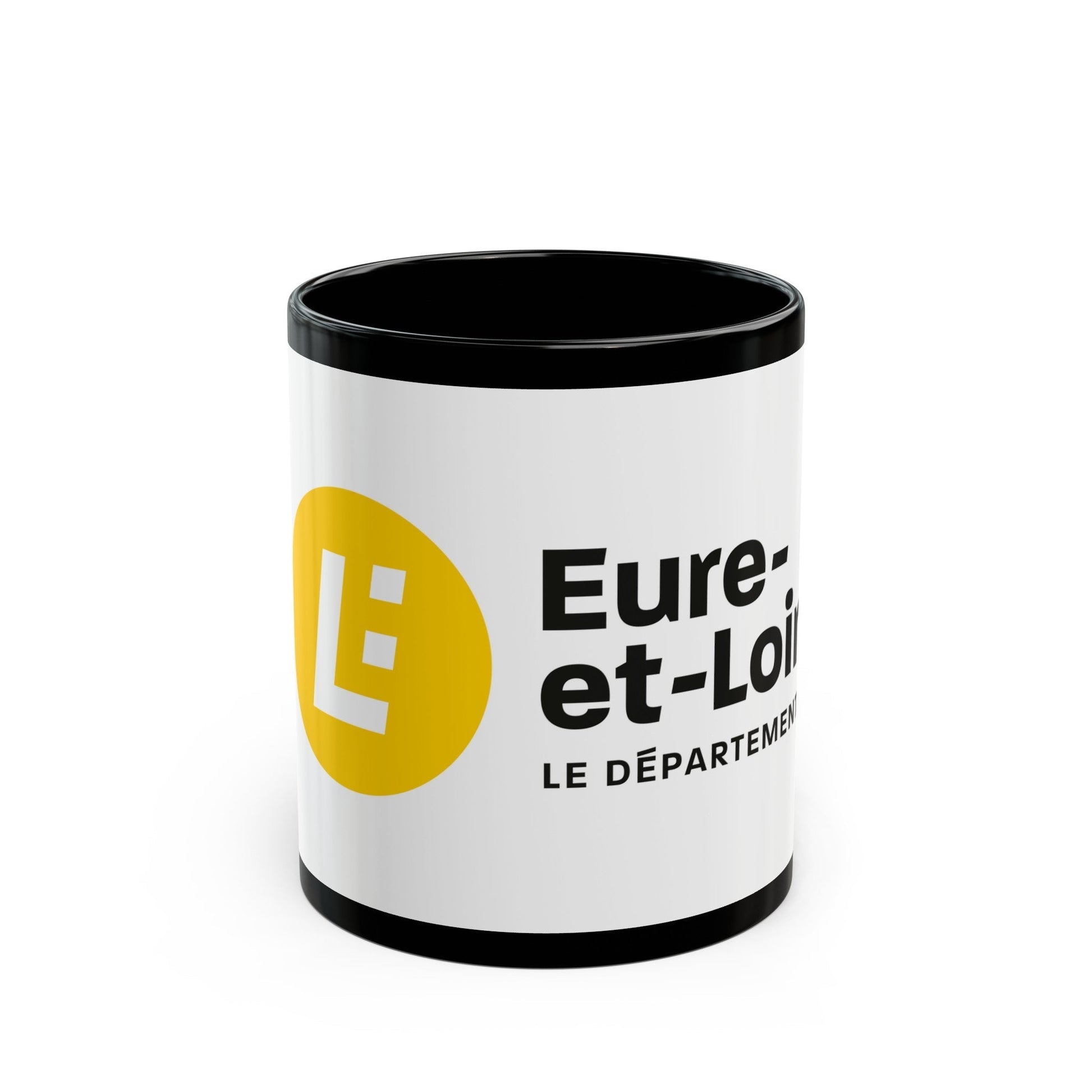 Flag of Eure et Loir France - Black Coffee Mug-11oz-The Sticker Space