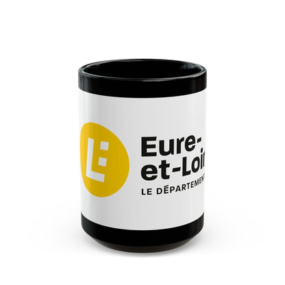 Flag of Eure et Loir France - Black Coffee Mug-15oz-The Sticker Space