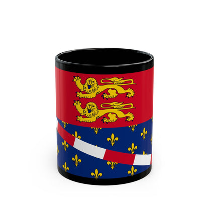 Flag of Eure France 2 - Black Coffee Mug-11oz-The Sticker Space