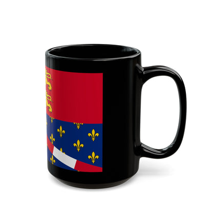 Flag of Eure France 2 - Black Coffee Mug-The Sticker Space