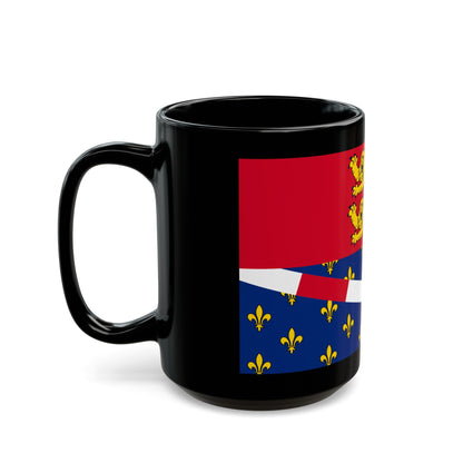 Flag of Eure France 2 - Black Coffee Mug-The Sticker Space