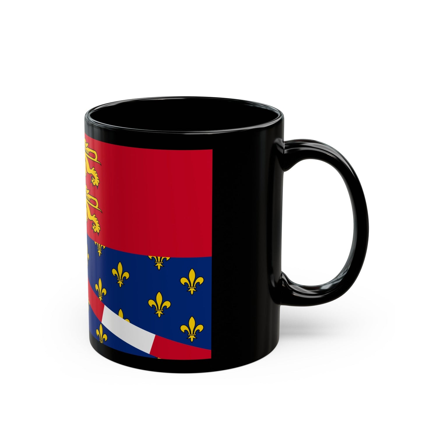 Flag of Eure France 2 - Black Coffee Mug-The Sticker Space