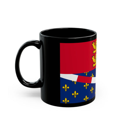 Flag of Eure France 2 - Black Coffee Mug-The Sticker Space