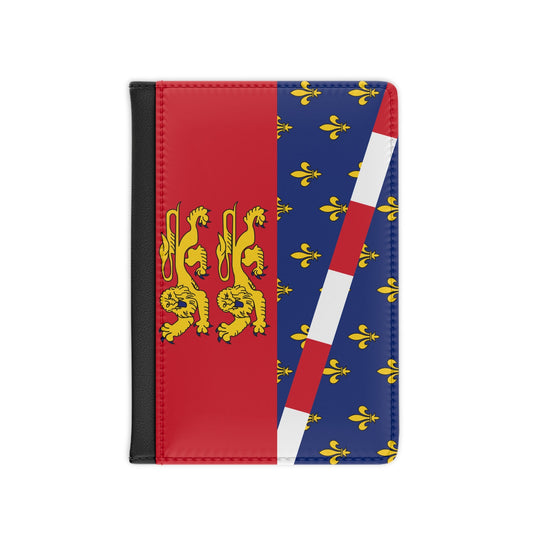 Flag of Eure France 2 - Passport Holder-3.9" x 5.8"-The Sticker Space