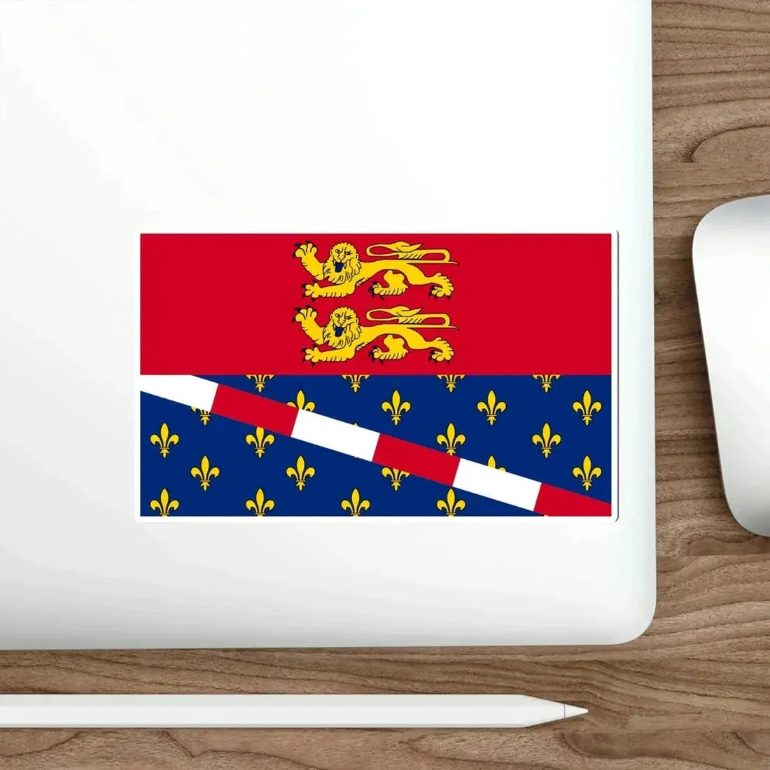 Flag of Eure France 2 STICKER Vinyl Die-Cut Decal - The Sticker Space