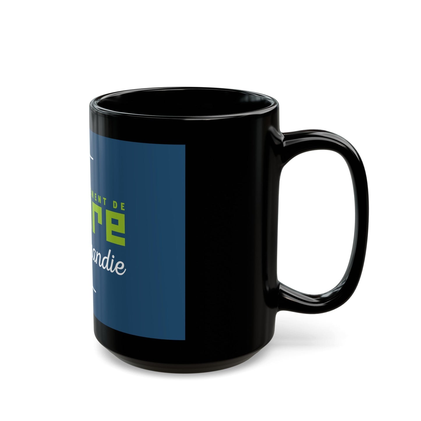 Flag of Eure France - Black Coffee Mug-The Sticker Space