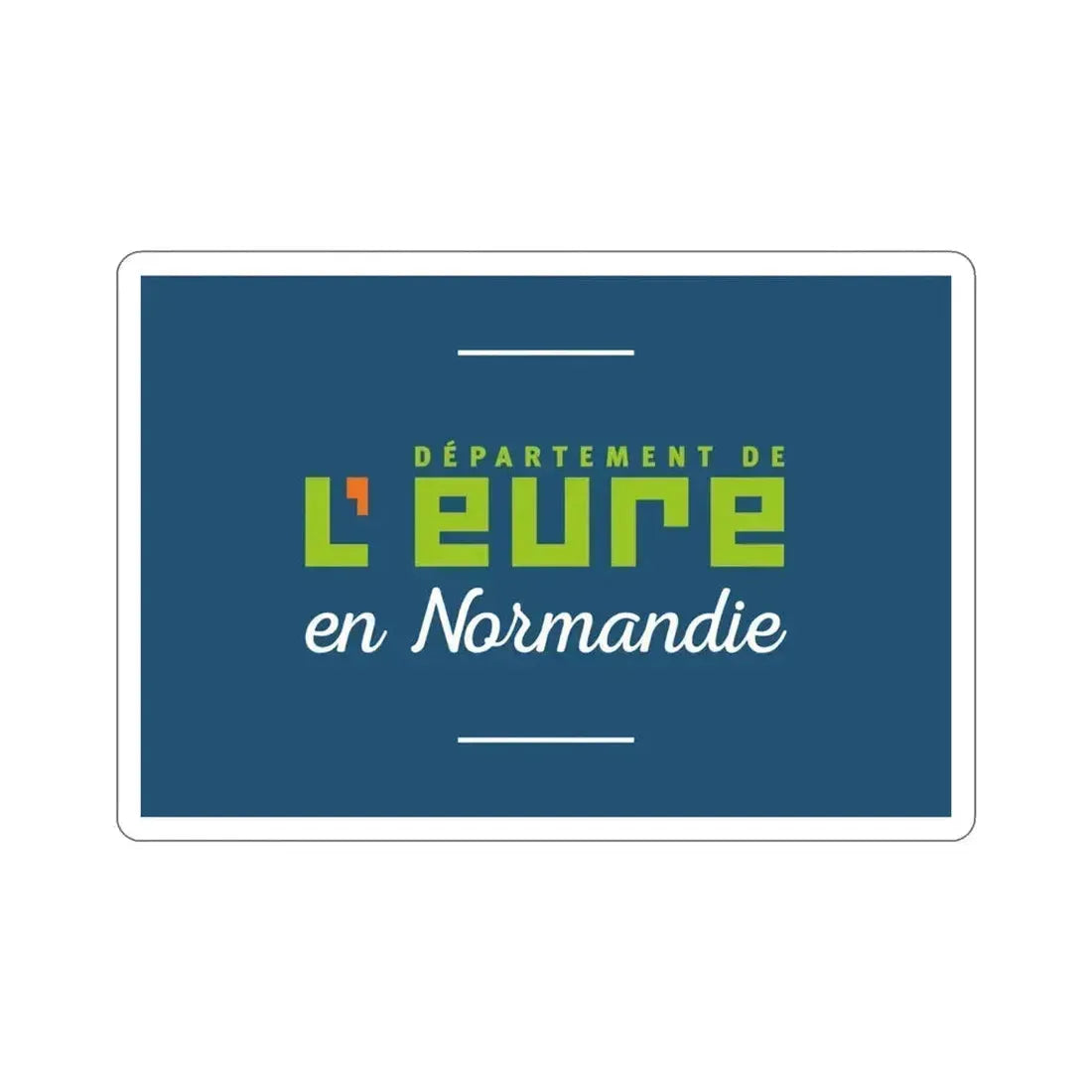 Flag of Eure France STICKER Vinyl Die-Cut Decal 4 Inch - The Sticker Space