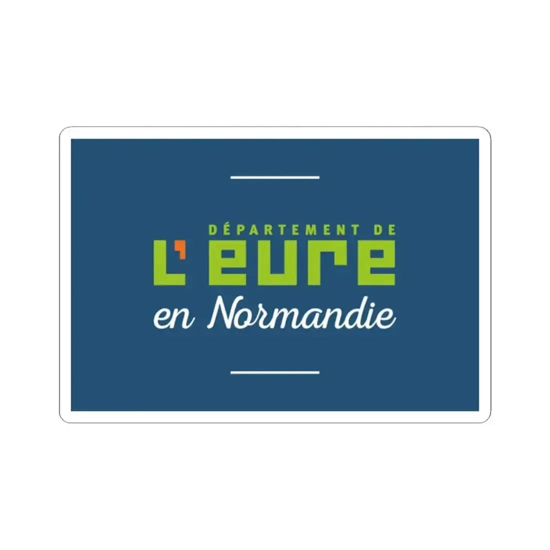 Flag of Eure France - STICKER Vinyl Kiss-Cut Decal 2 Inch White - The Sticker Space