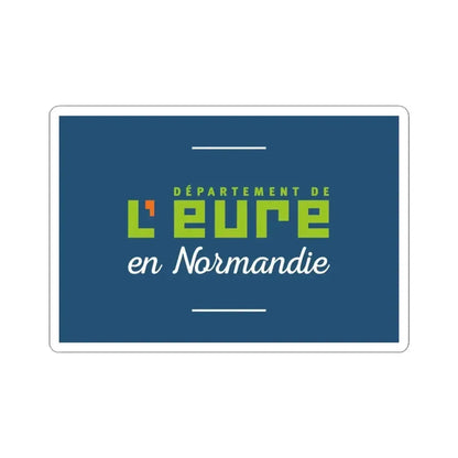 Flag of Eure France - STICKER Vinyl Kiss-Cut Decal 3 Inch White - The Sticker Space