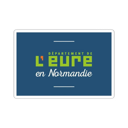Flag of Eure France - STICKER Vinyl Kiss-Cut Decal 4 Inch White - The Sticker Space