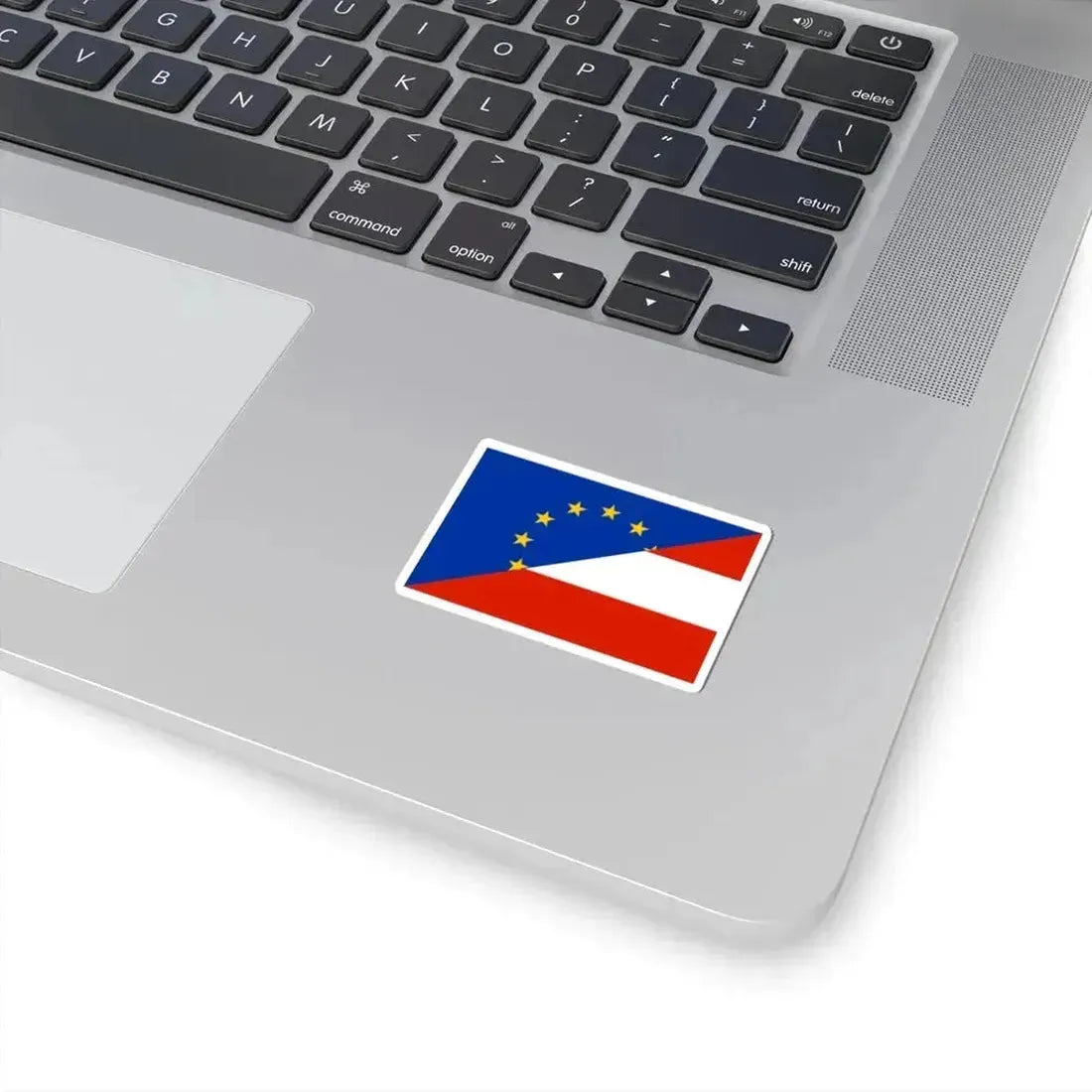 Flag of Europe and Austria (Austria) STICKER Vinyl Kiss-Cut Decal - The Sticker Space