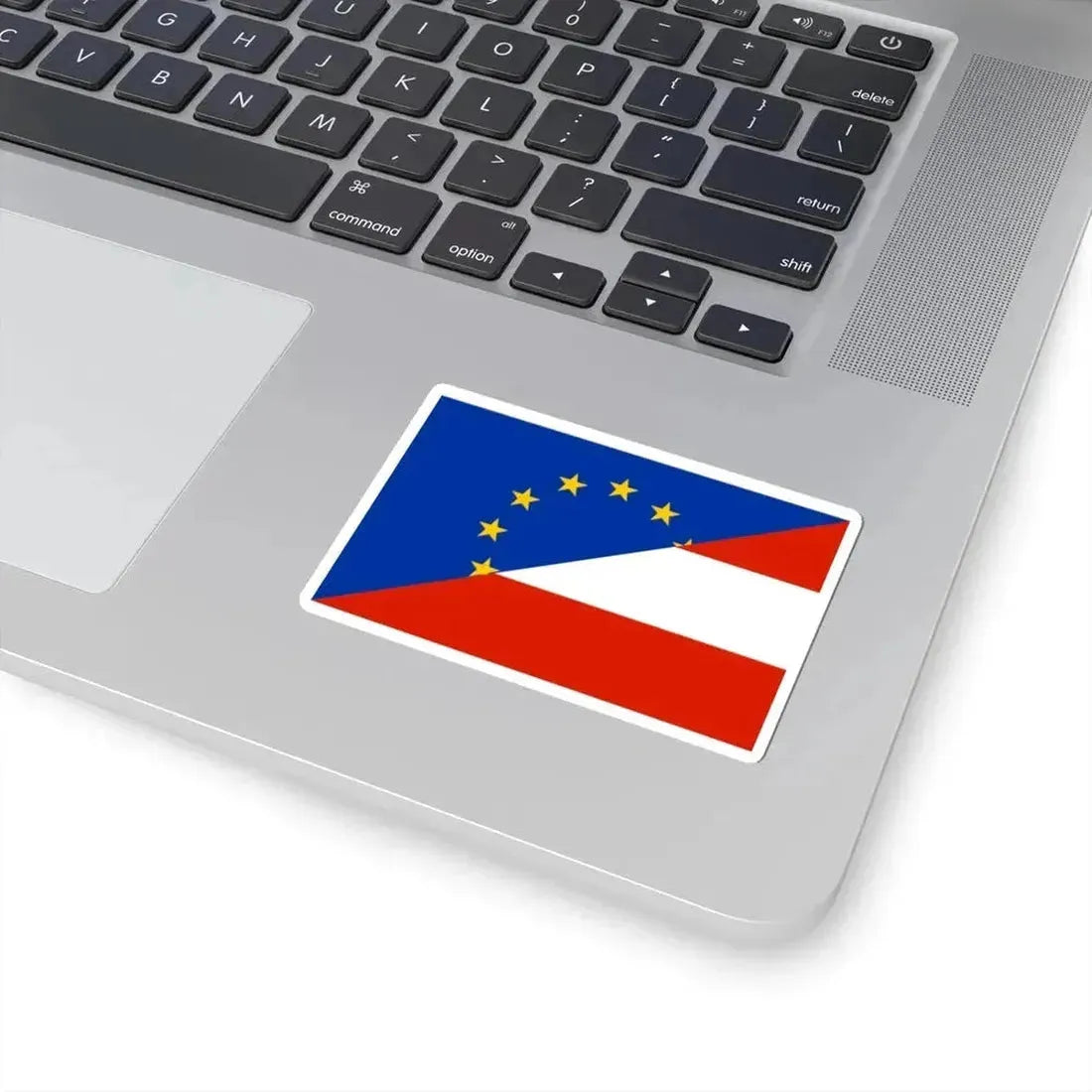 Flag of Europe and Austria (Austria) STICKER Vinyl Kiss-Cut Decal - The Sticker Space