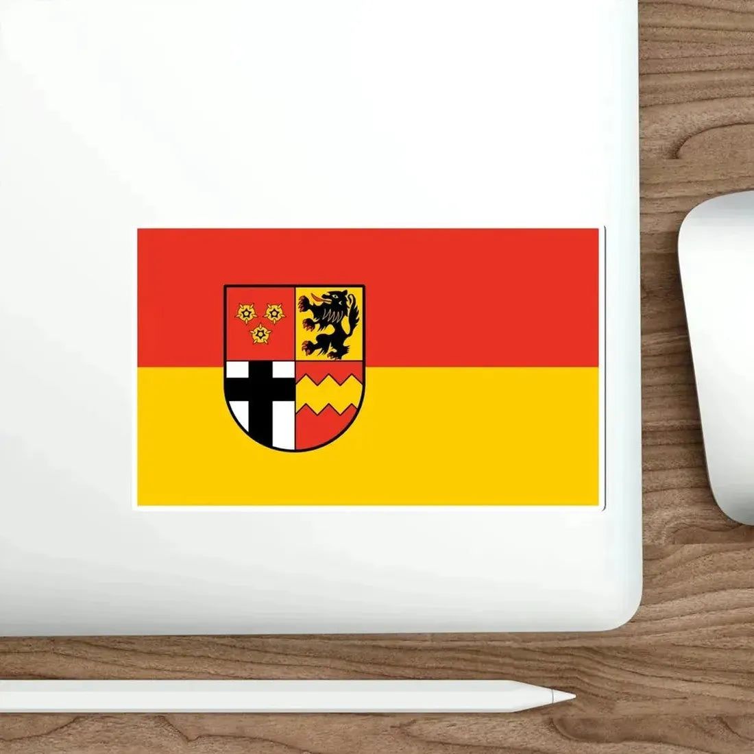 Flag of Euskirchen Germany STICKER Vinyl Die-Cut Decal - The Sticker Space