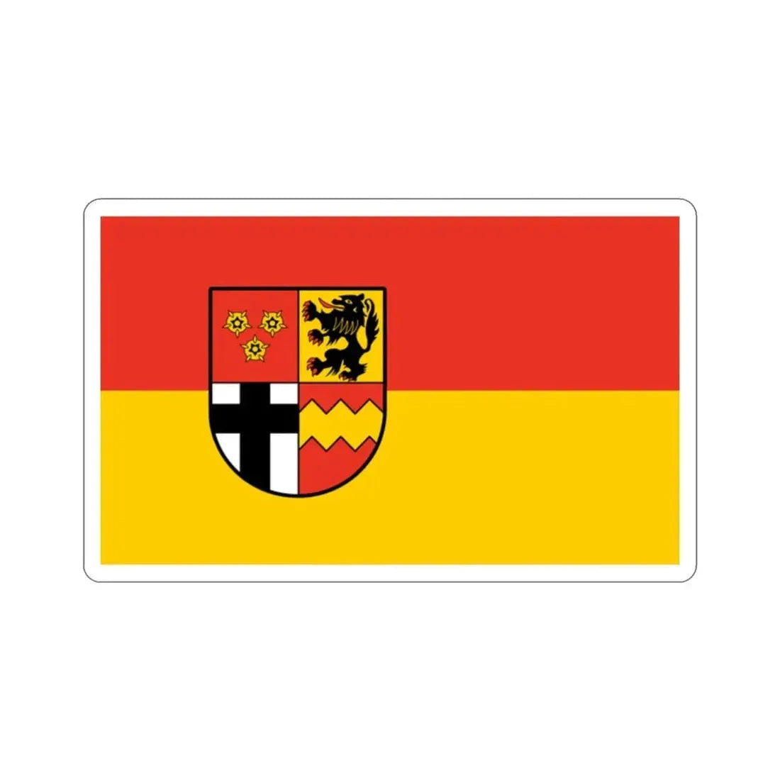 Flag of Euskirchen Germany STICKER Vinyl Die-Cut Decal - The Sticker Space