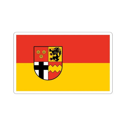 Flag of Euskirchen Germany - STICKER Vinyl Kiss-Cut Decal 4 Inch White - The Sticker Space