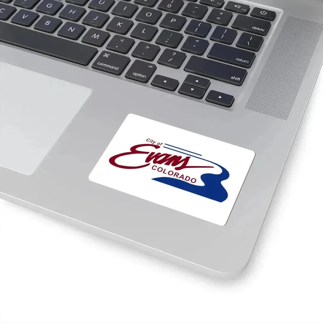 Flag of Evans Colorado (United States) STICKER Vinyl Kiss-Cut Decal - The Sticker Space