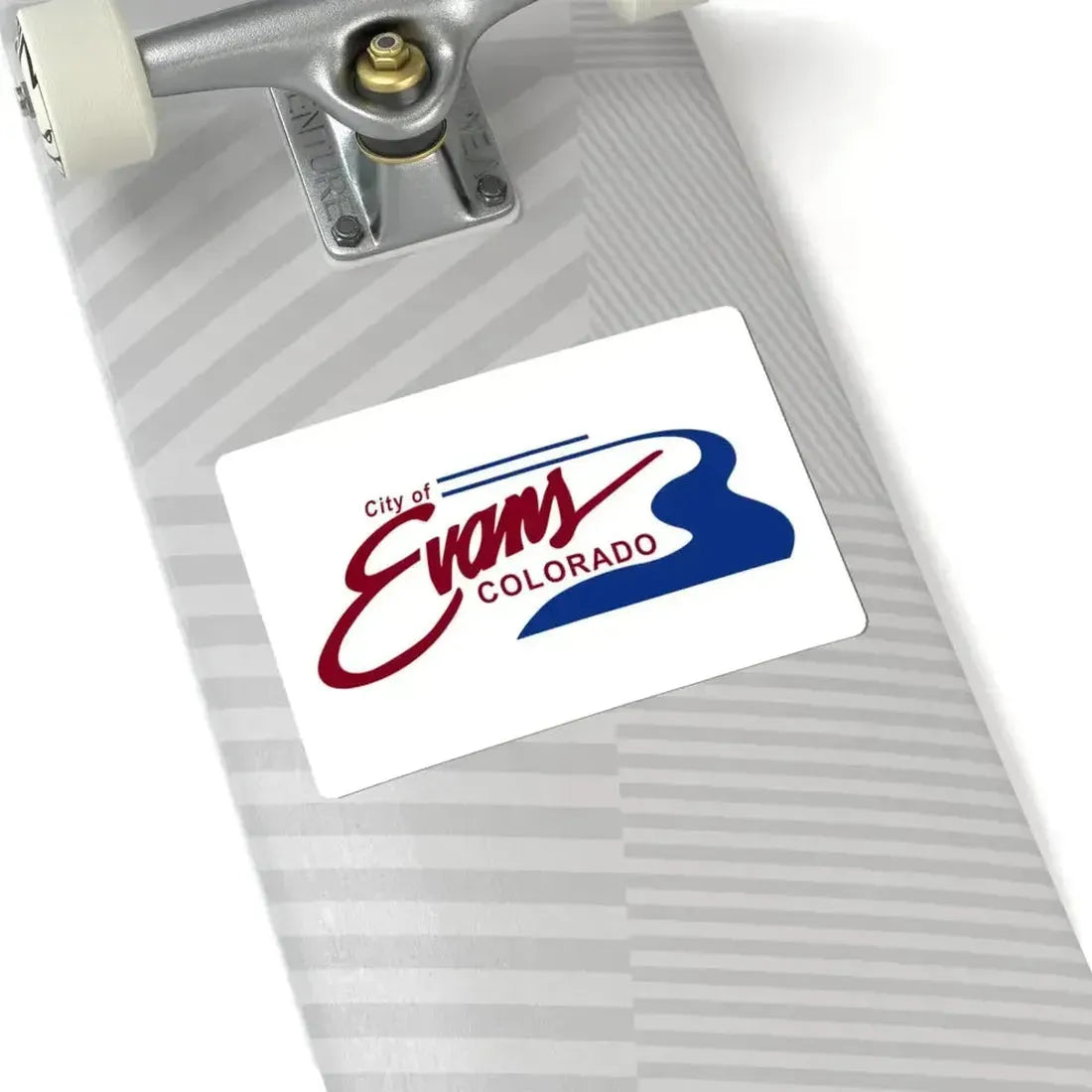 Flag of Evans Colorado (United States) STICKER Vinyl Kiss-Cut Decal - The Sticker Space